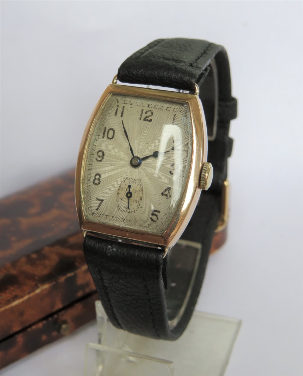9ct gold gents Record wrist watch, 1937
