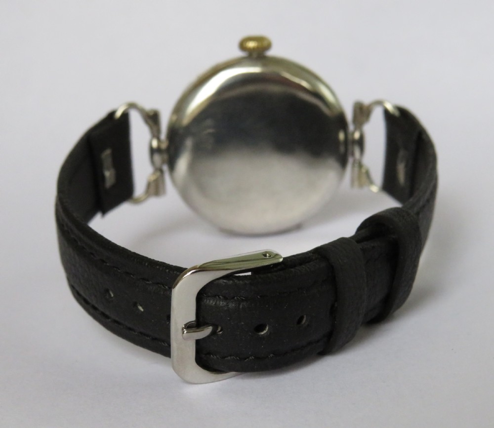 WW1 era Jupiter silver trench watch View VI