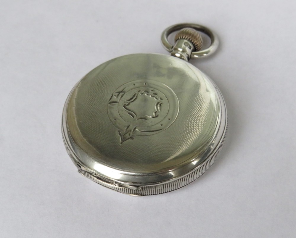 1914 Waltham Bond St silver hunter pocket watch View II
