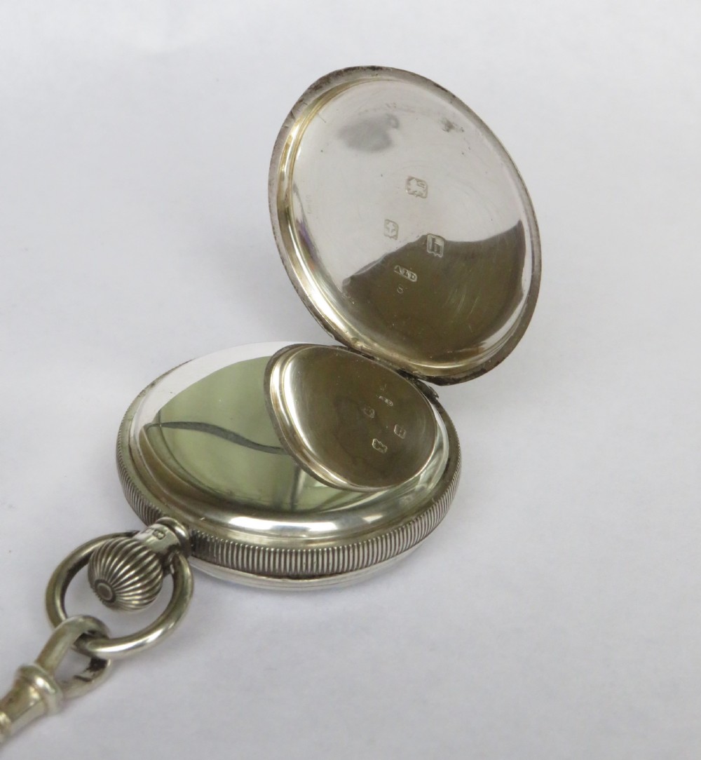 Ladies' antique silver Waltham fob watch and chain View IV