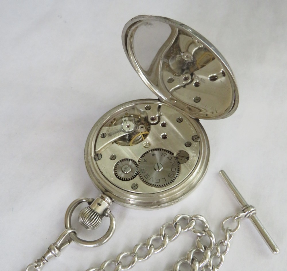 1935 Rands Lever silver pocket watch,Rotherhams View IV
