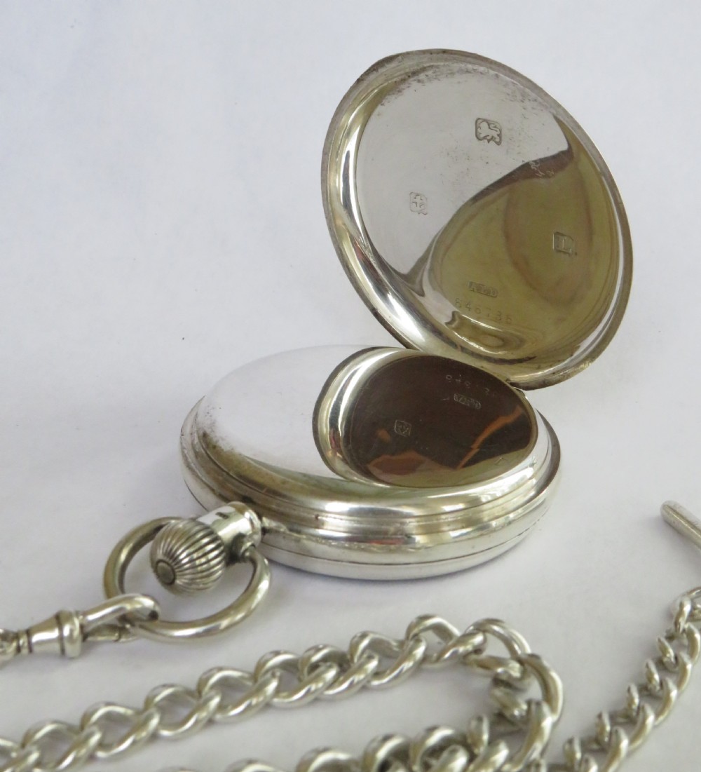 1935 Rands Lever silver pocket watch,Rotherhams View V
