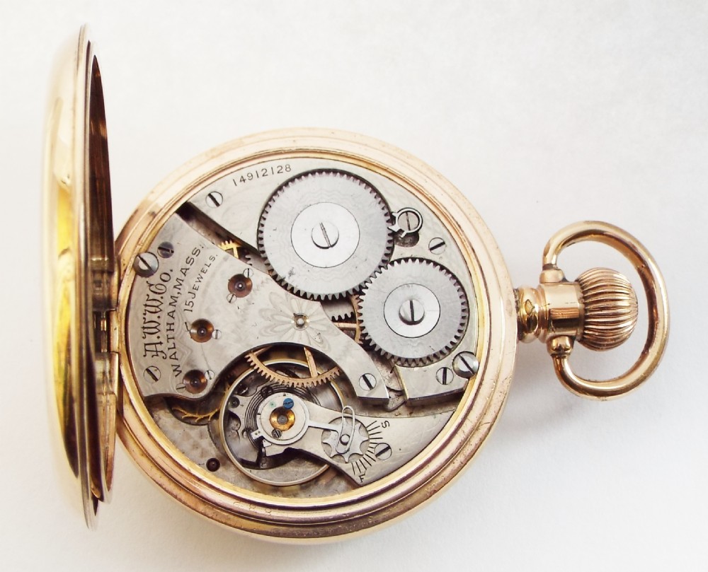 Antique Waltham pocket watch, 1906. View V