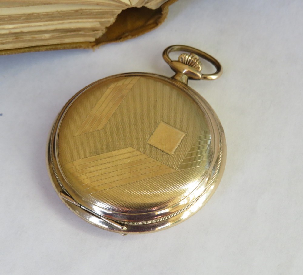 1930s Junghans Art Deco full hunter pocket watch View III