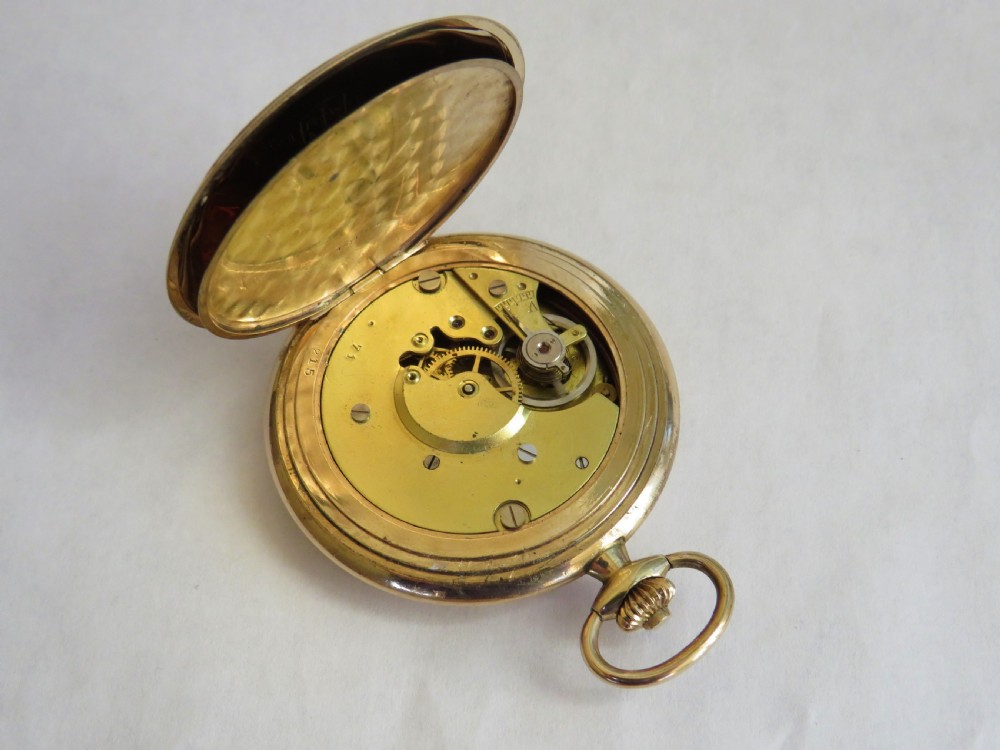 1930s Junghans Art Deco full hunter pocket watch View IV
