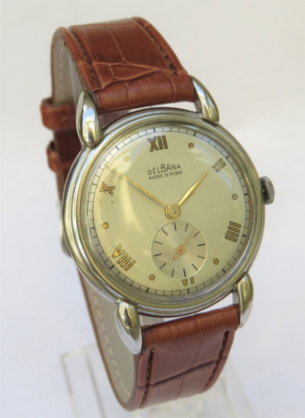 Gents 1940s Delbana wristwatch View II