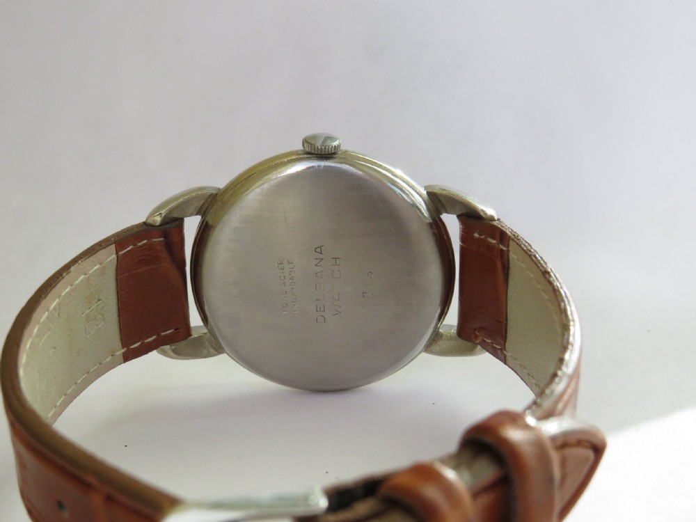 Gents 1940s Delbana wristwatch View III