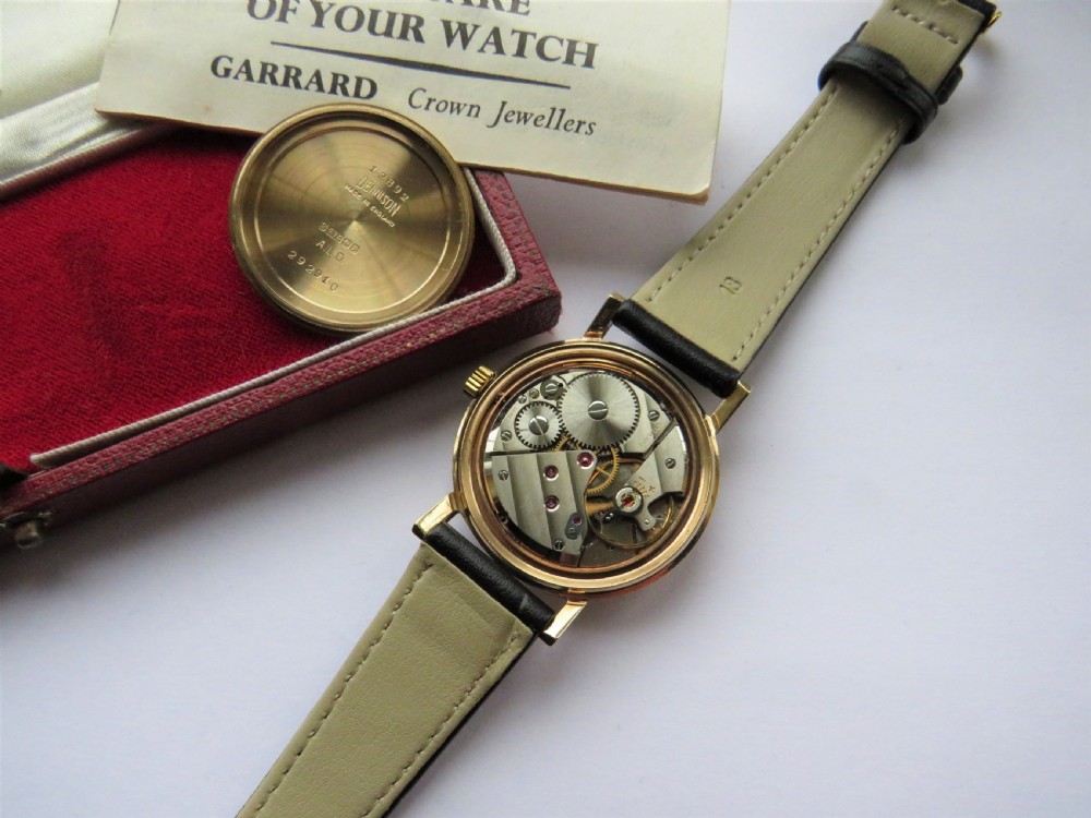 Gents 9ct gold Garrard wristwatch, 1964 View III