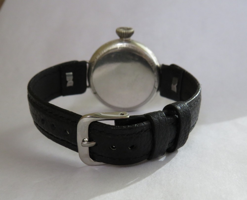 Gents antique silver Tavannes trench watch, 1915 View IV