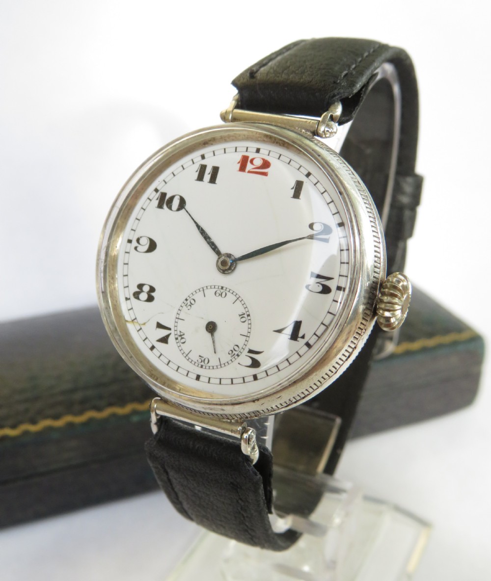 Gents 1924 silver Longines wristwatch