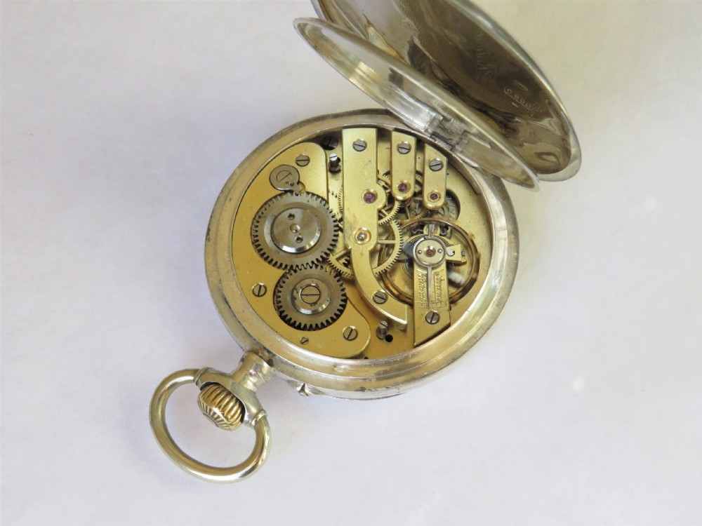 Antique silver pocket watch, circa 1910s View III