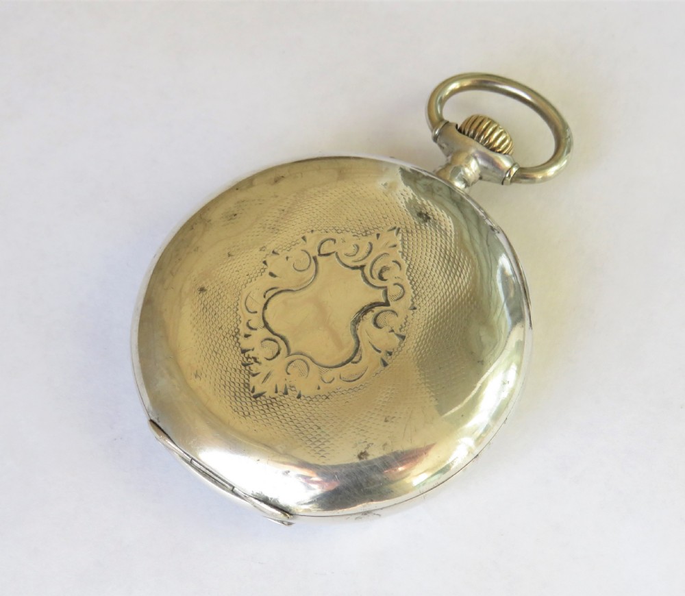 Antique silver pocket watch, circa 1910s View IV