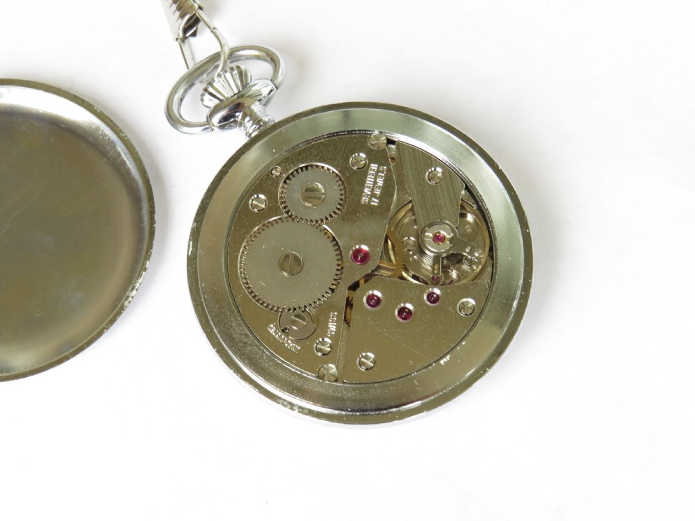 1950s Tidéna pocket watch and chain View III