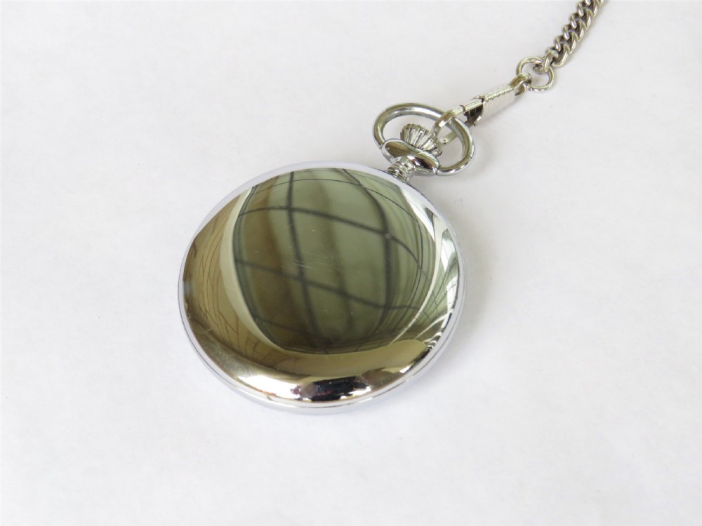 1950s Tidéna pocket watch and chain View IV
