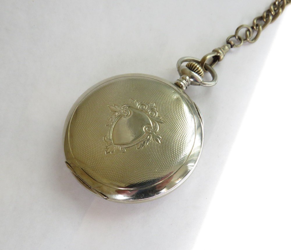 Antique pocket watch and chain View V