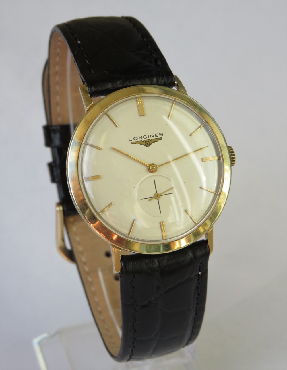 Gents 1956 Longines 14ct gold wristwatch