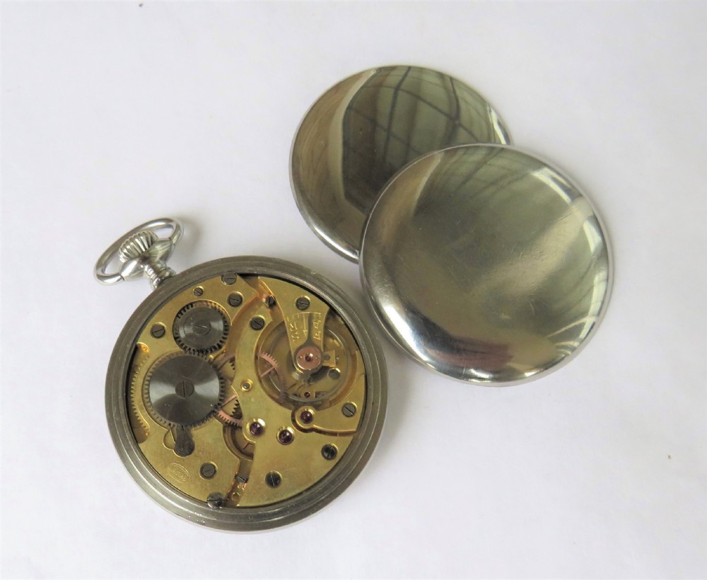 1940s Polhem pocket watch by Richard Vogt & Co View III