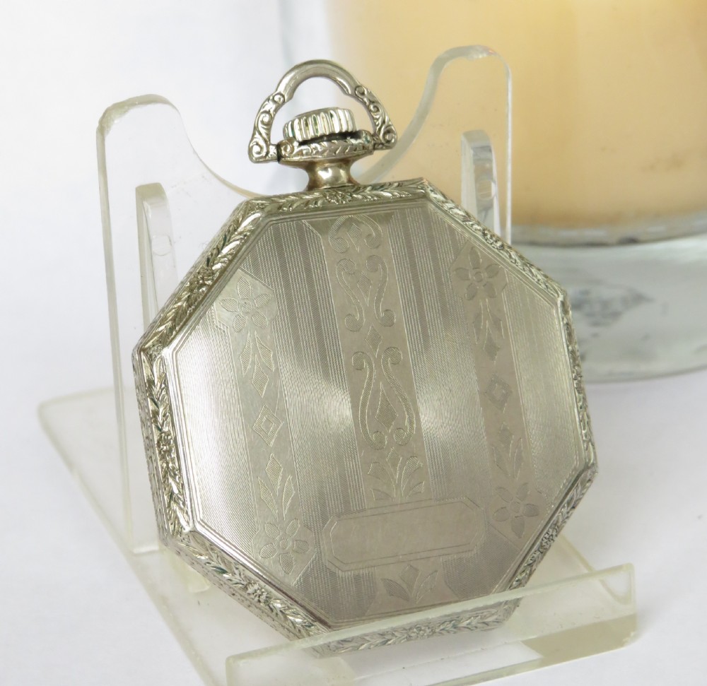 1930s Art Deco Cyma pocket watch View III