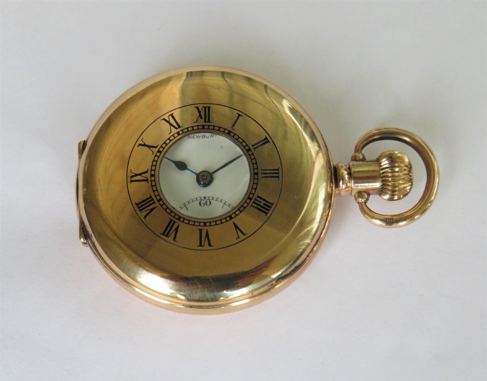 Antique Dimier Frères half hunter pocket watch View II