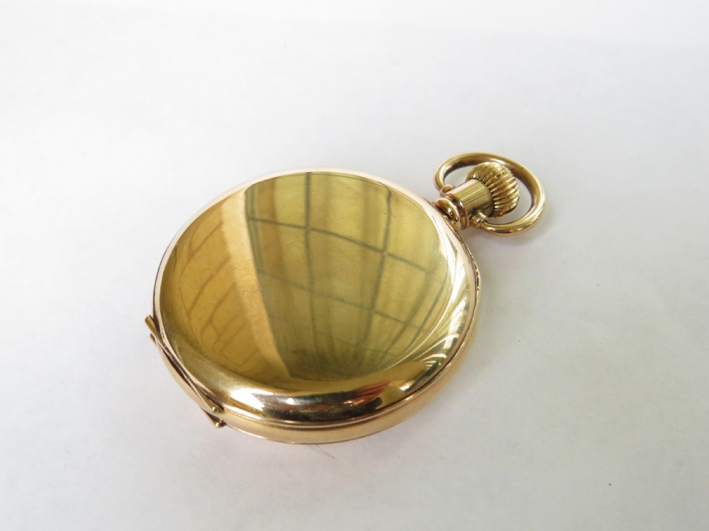 Antique Dimier Frères half hunter pocket watch View V