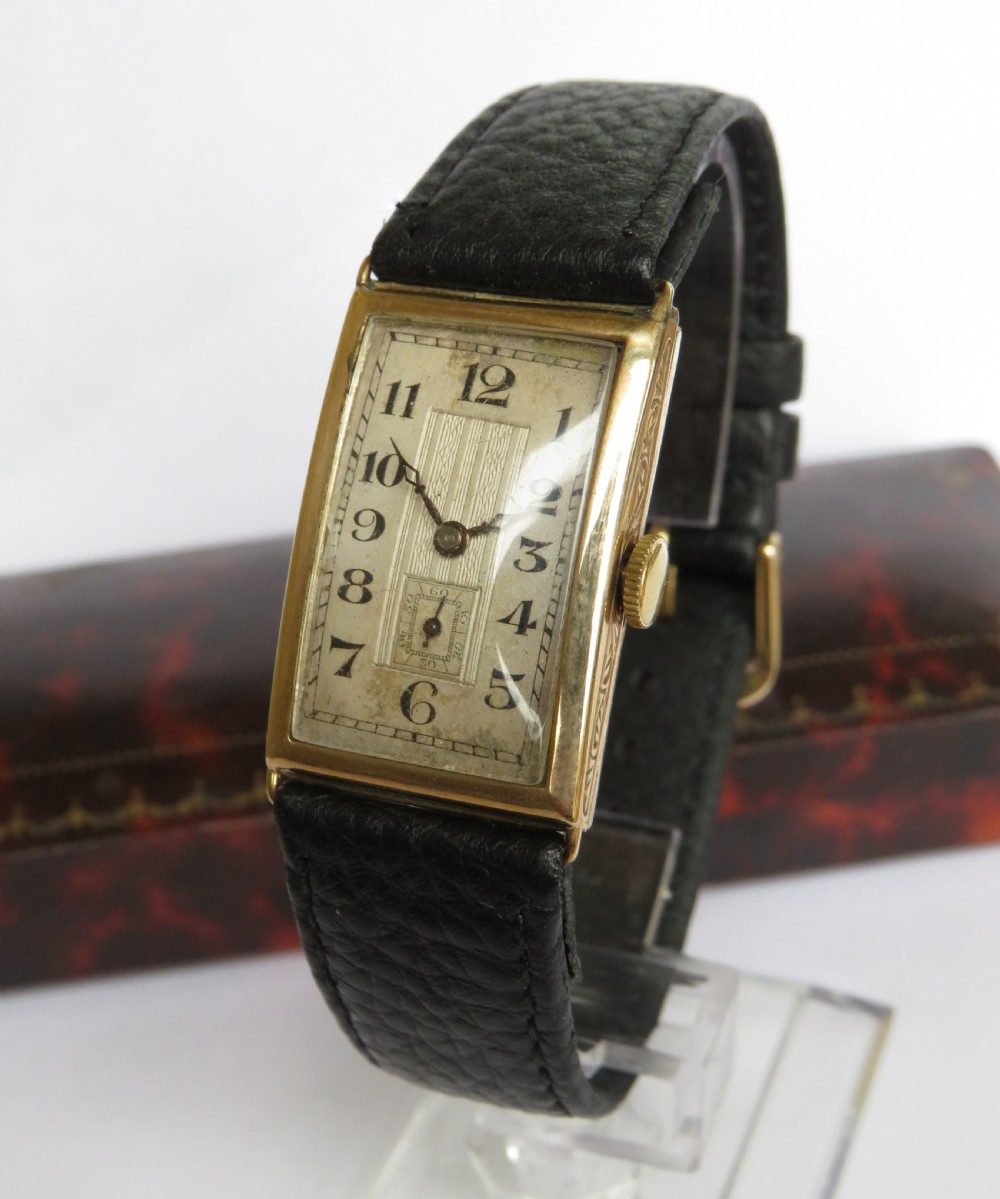  Boxed 9ct gold Rotary wrist watch, 1926 View II