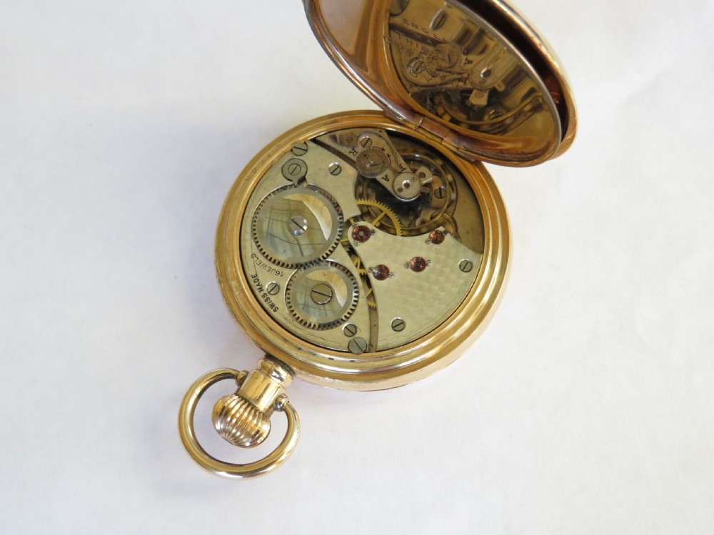 1930s Revue full hunter pocket watch View II