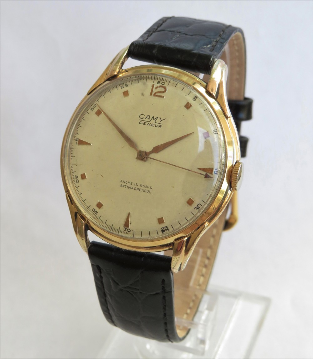 Gents large 1950s Camy wristwatch