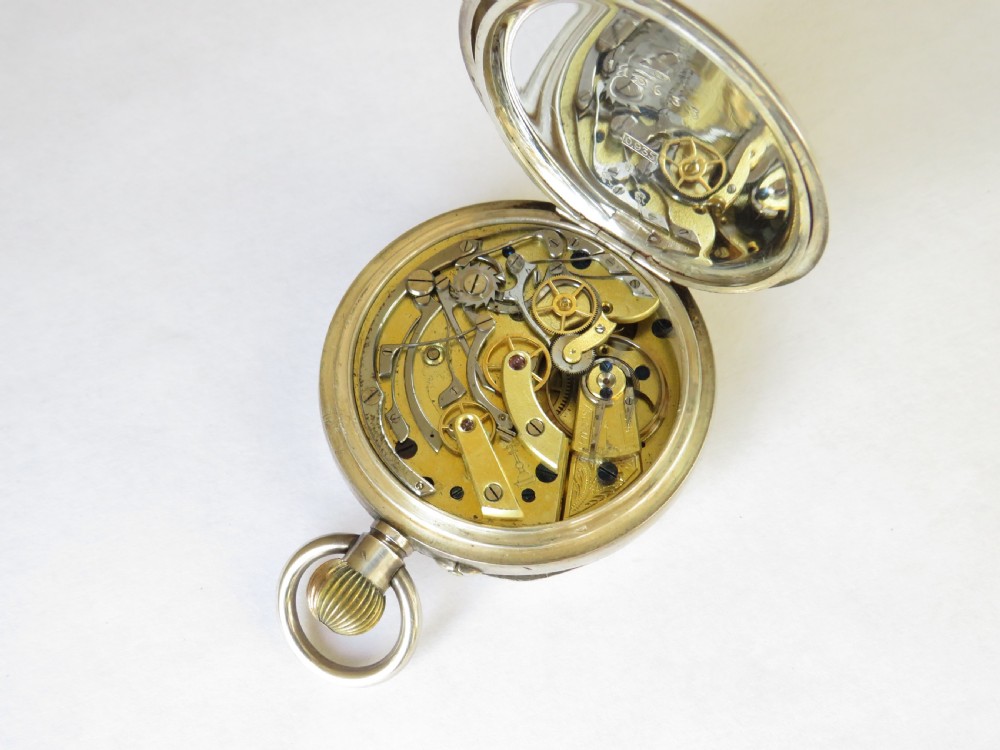 Antique S Smith centre seconds chrono pocket watch View IV