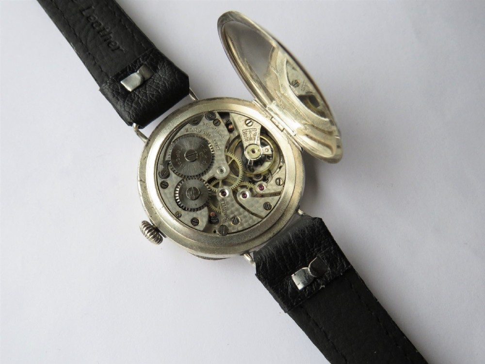 Gents silver 1925 Vesta wrist watch by Rotary View V