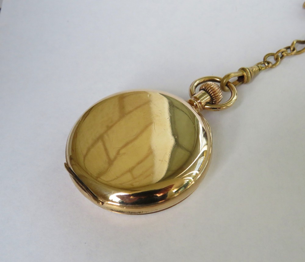 1930s Thomas Russell pocket watch and chain View II