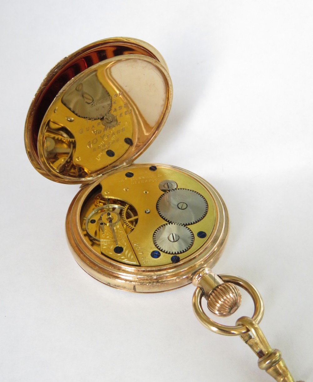 1930s Thomas Russell pocket watch and chain View IV