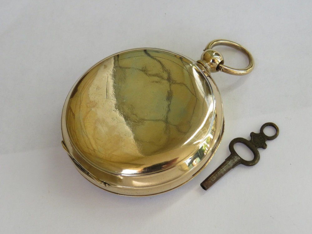 Antique gold plated pocket watch, Launceston View II
