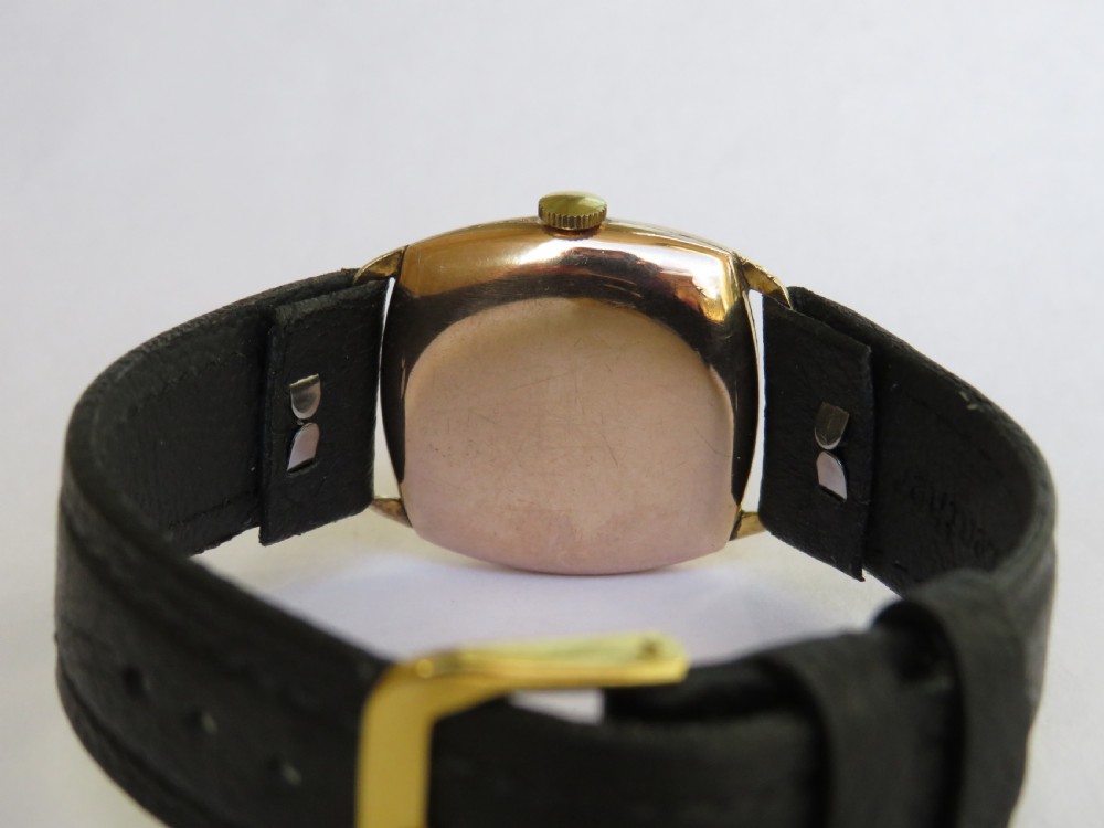 9ct gold Shield wrist watch, 1945 View III