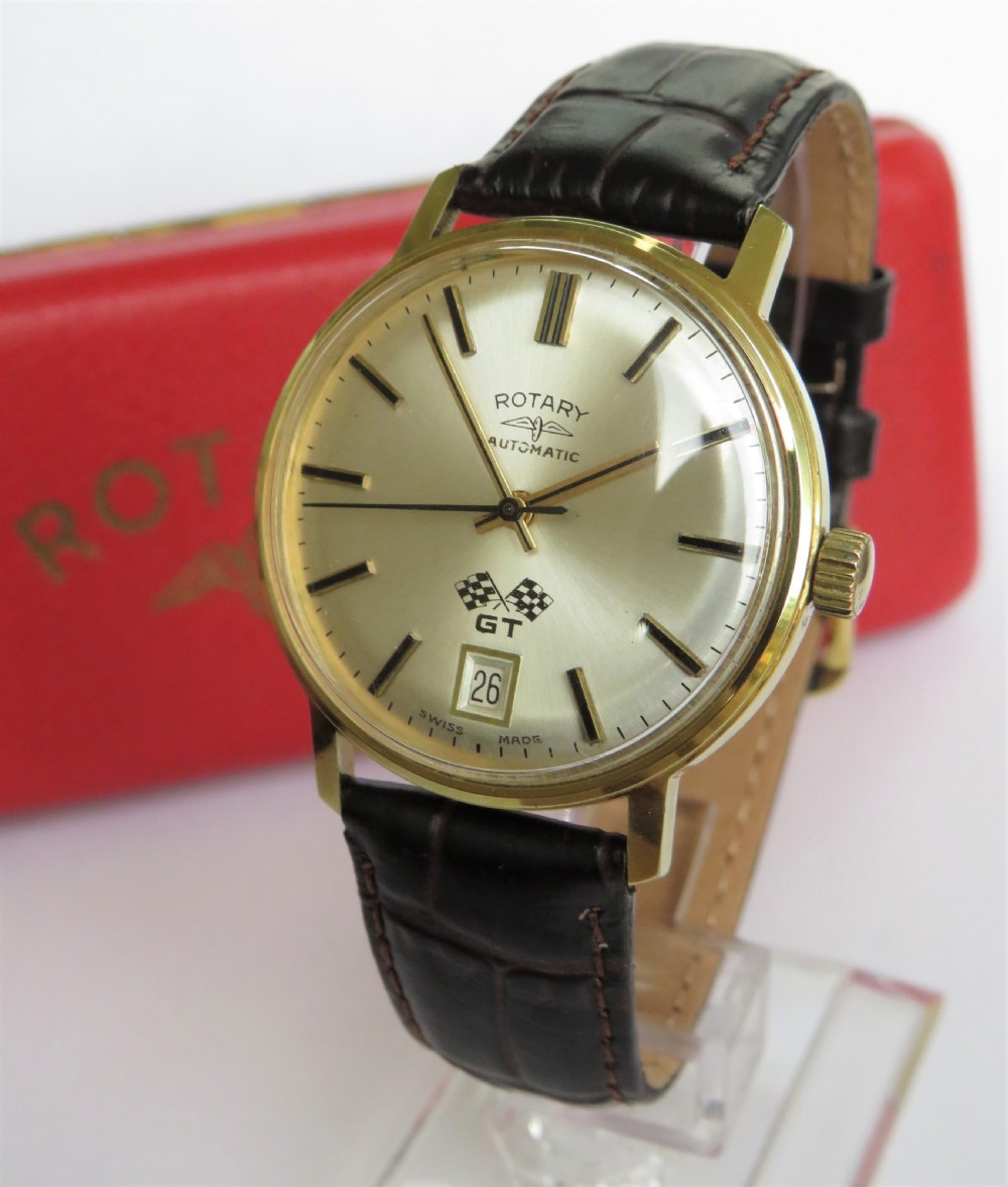 Gents 1960s boxed Rotary GT automatic wristwatch