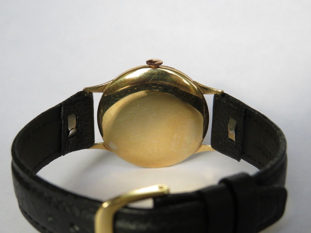 Gents 9 carat gold Rone wrist watch, 1960 View III