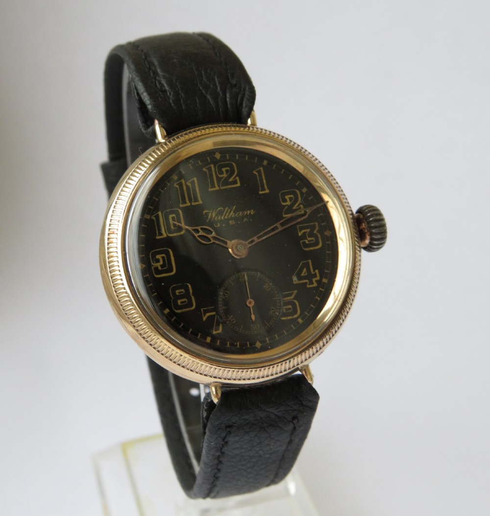 Gents antique Waltham Maximus trench watch View II