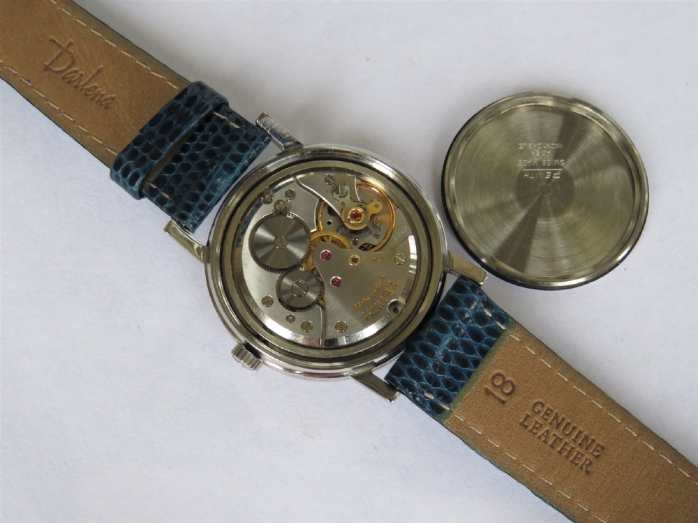 Gents Zenith 230S wrist watch, 1965 View V