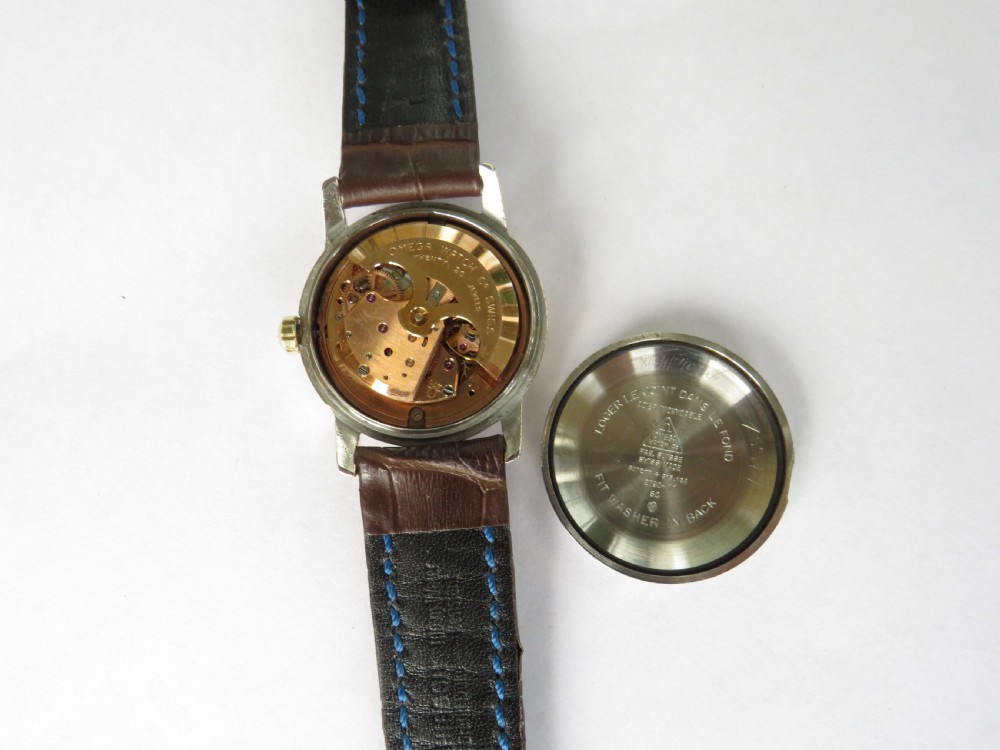 Gents Omega Seamaster automatic wrist watch, c1959 View V