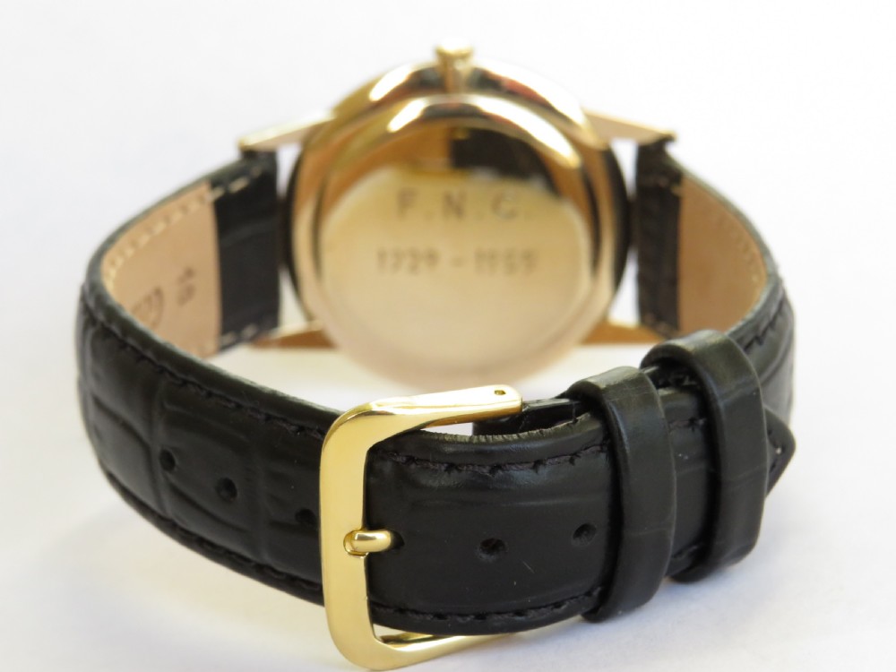 Gents 9ct gold Longines wrist watch, 1966 View V