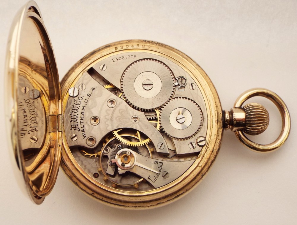 Antique Waltham pocket watch, 1921. View IV