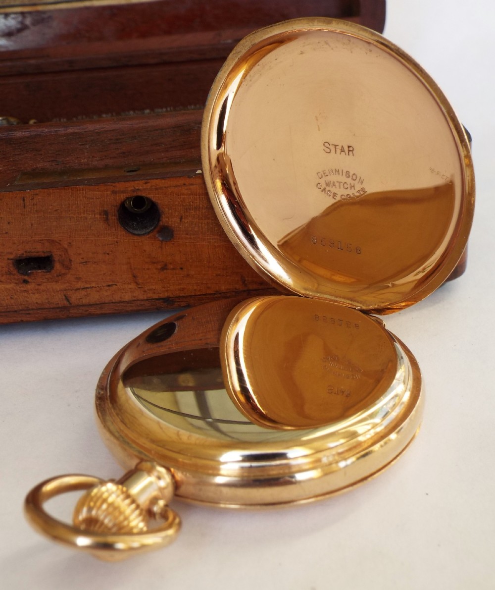 A 1920s Record full hunter pocket watch. View IV