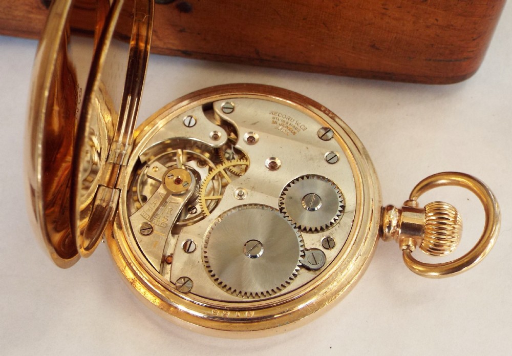 A 1920s Record full hunter pocket watch. View V