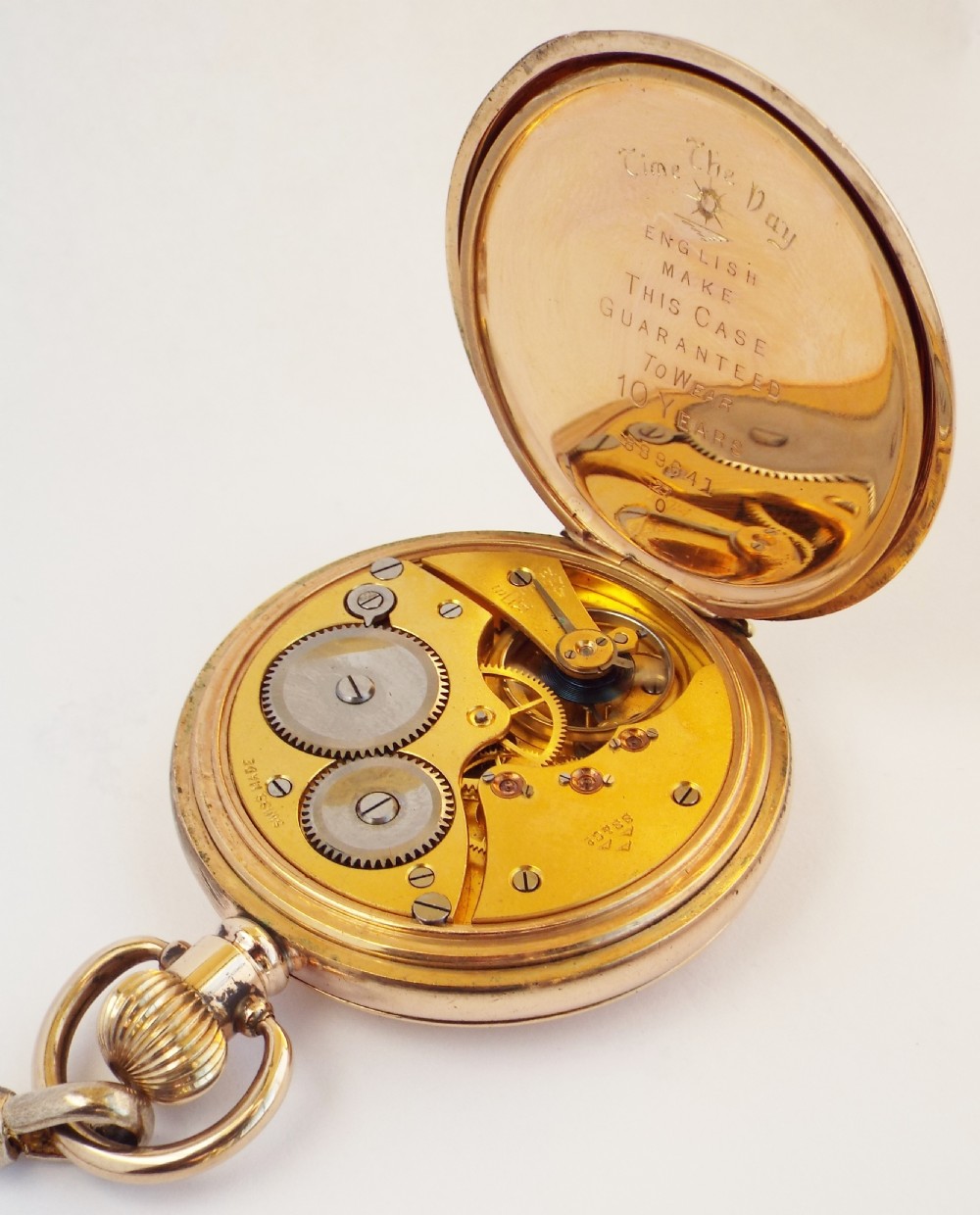 A 1920s Thomas Russell full hunter pocket watch & chain. View VI