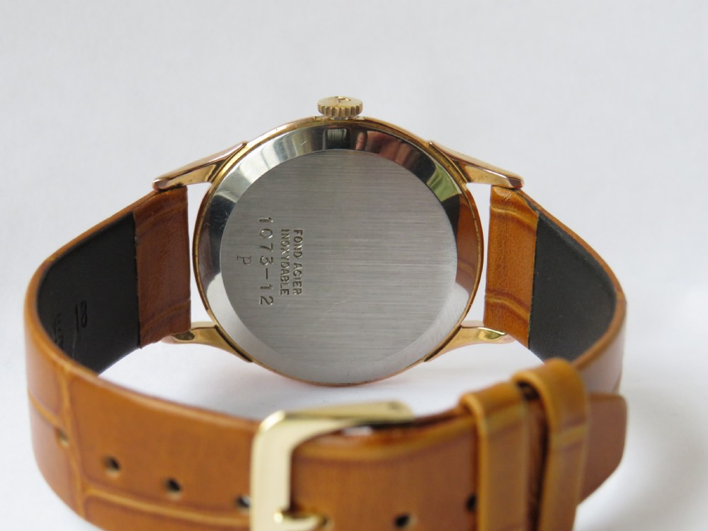 Gents 1950s Enicar De Luxe wrist watch View II