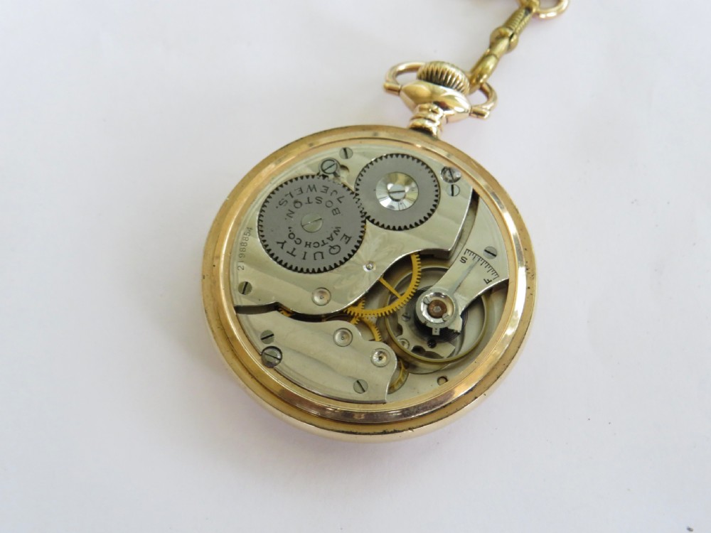 A 1918 Equity pocket watch & chain. View III