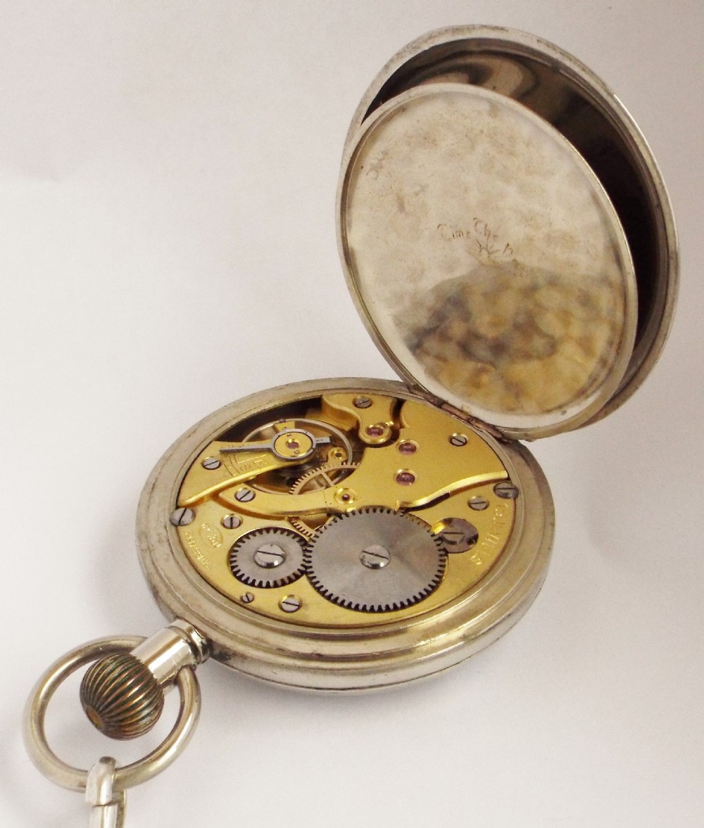 1920s Dimier Freres & Cie  pocket watch and chain. View IV