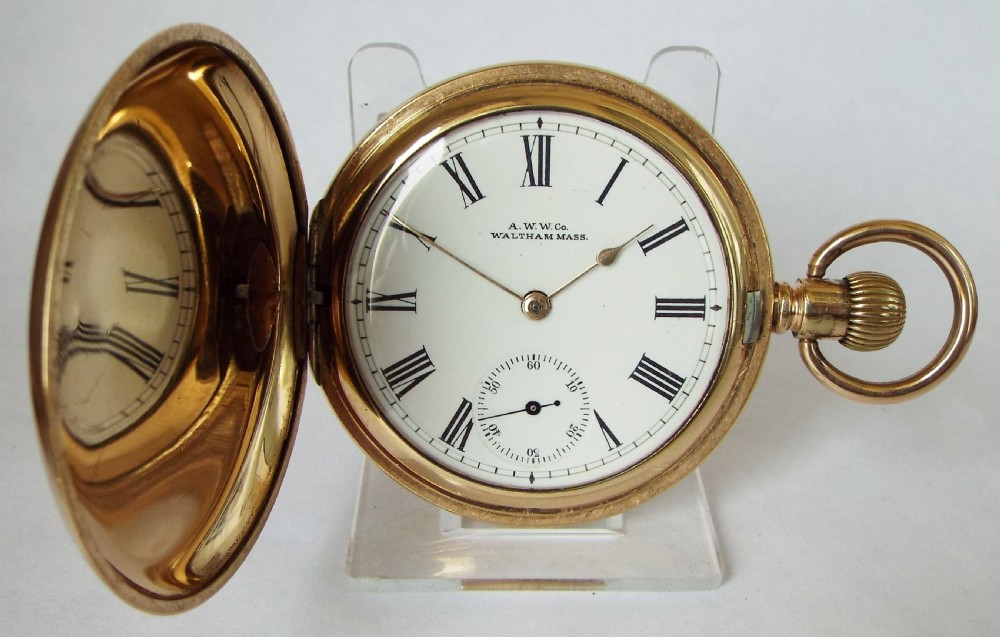 Antique Waltham full hunter pocket watch, 1899.