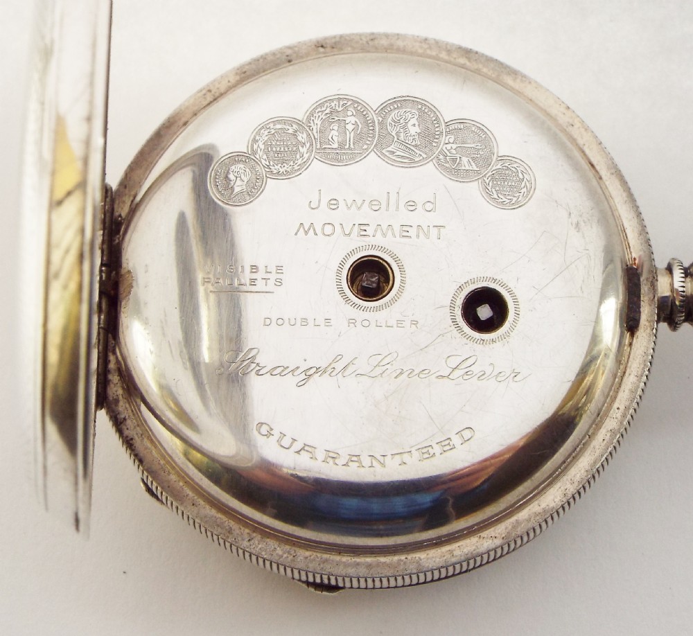 Antique 1915 silver H Samuel pocket watch View IV