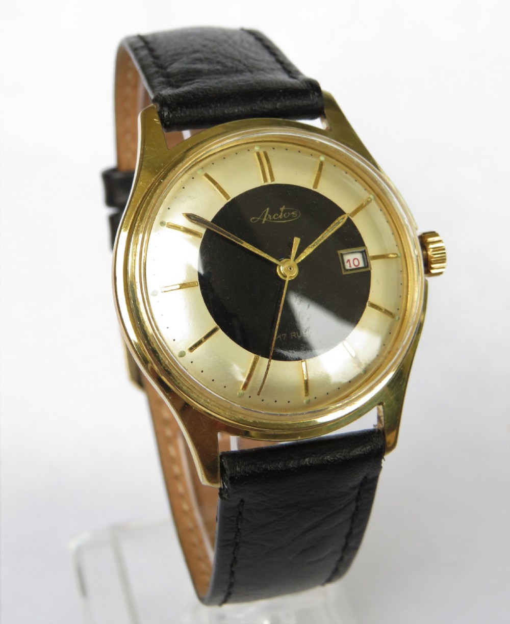 Gents 1950s Arctos wristwatch by Weber & Aeschbach View II