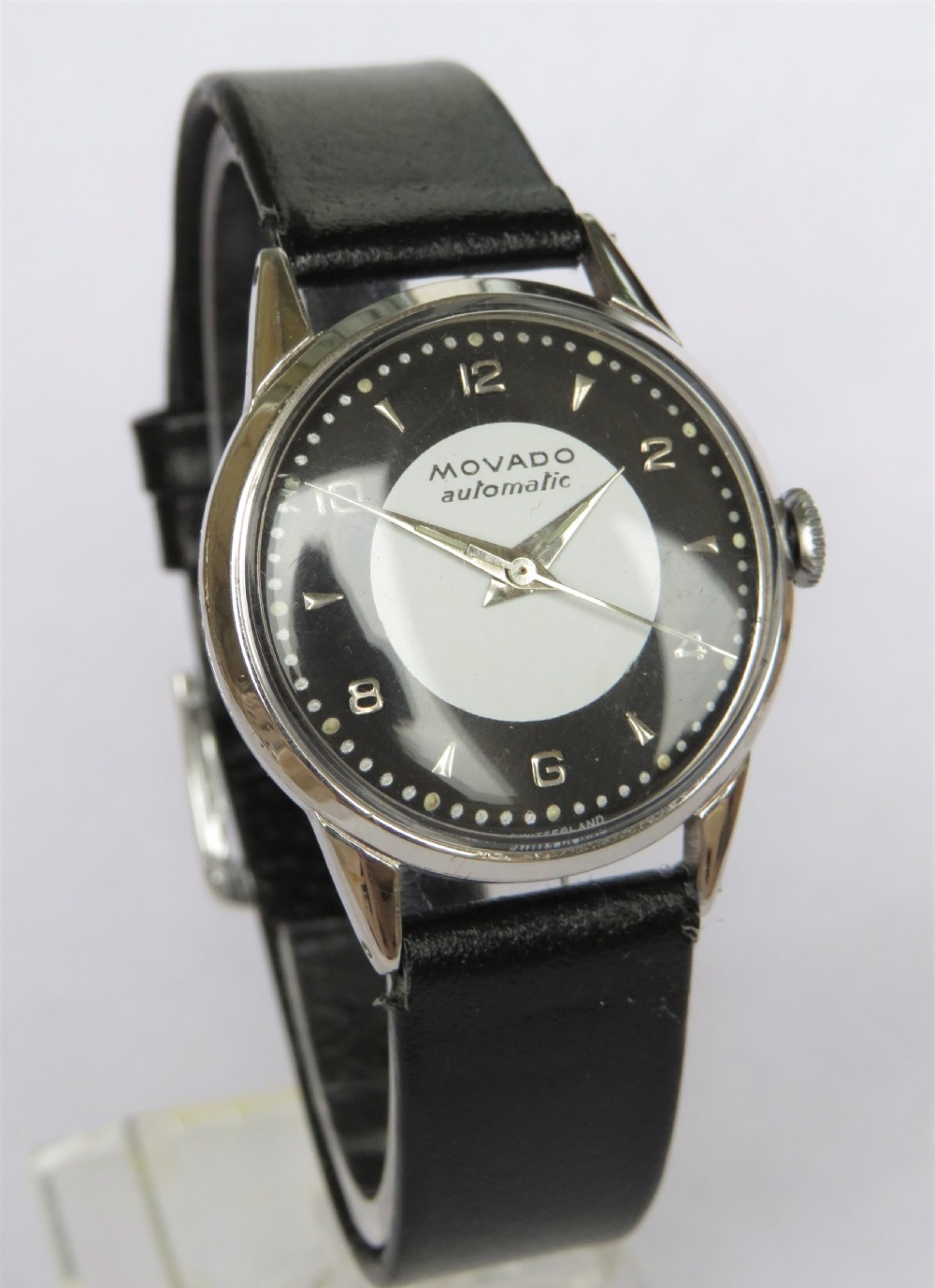Gents 1940s Movado bumper automatic wrist watch View II